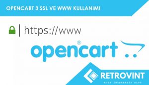Opencart 3 SSL ve www kullanımı