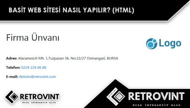 Basit Web Sitesi Nasıl Yapılır